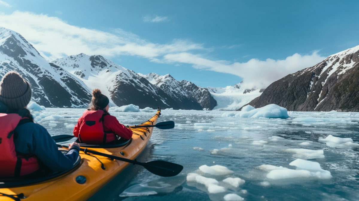 Nature, Water, Cloud, Sky, Boat, Mountain, Snow, Watercraft, Paddle, Vehicle, Natural environment