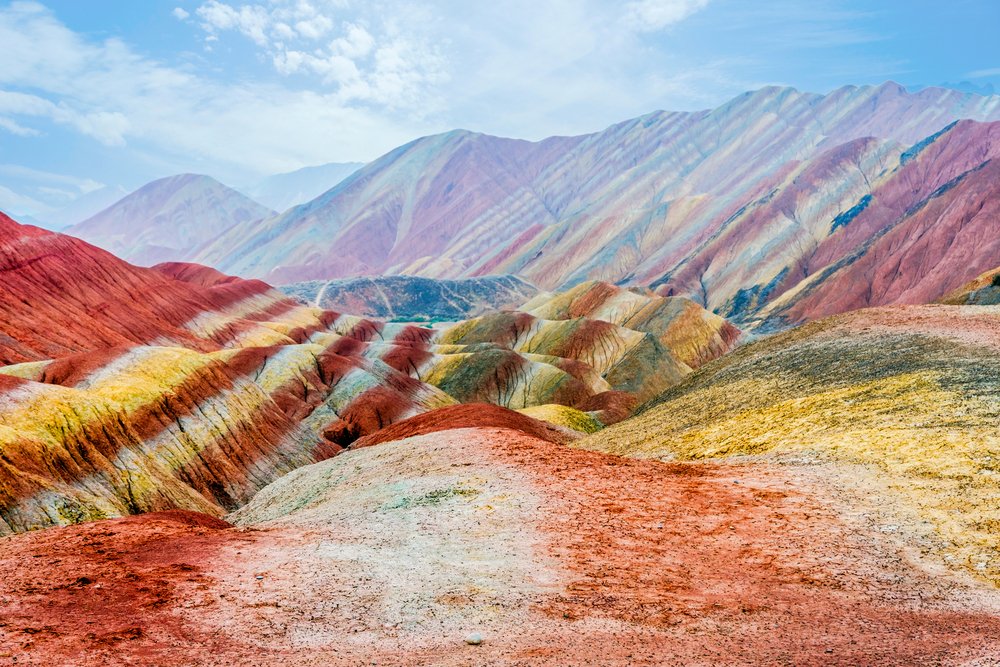 Zhangye National Wetland Park, Sky, Cloud, Mountain, Natural landscape